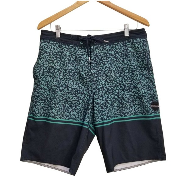 O'Neill Other - O'Neill HyperFreak Boardshorts Mens 32 Swim Trunk Beach Blue Green Birds Print